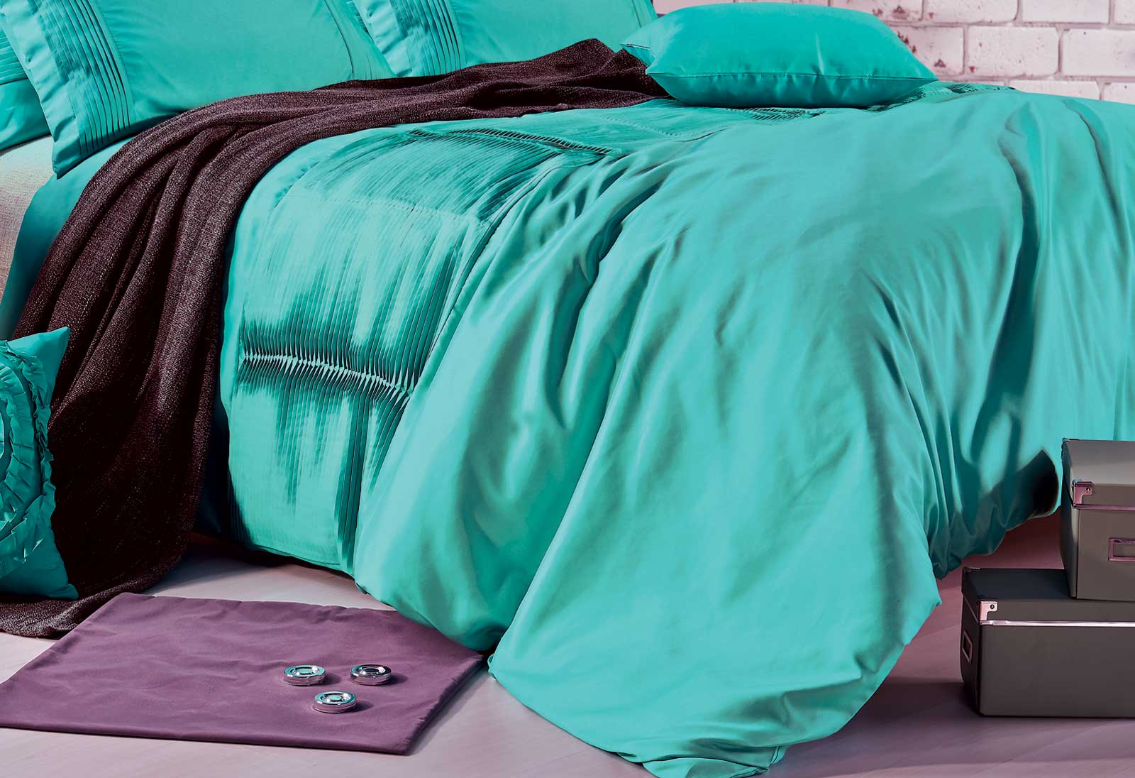 Queen King Florence Aqua Quilt Cover Set Lowest Price Offer