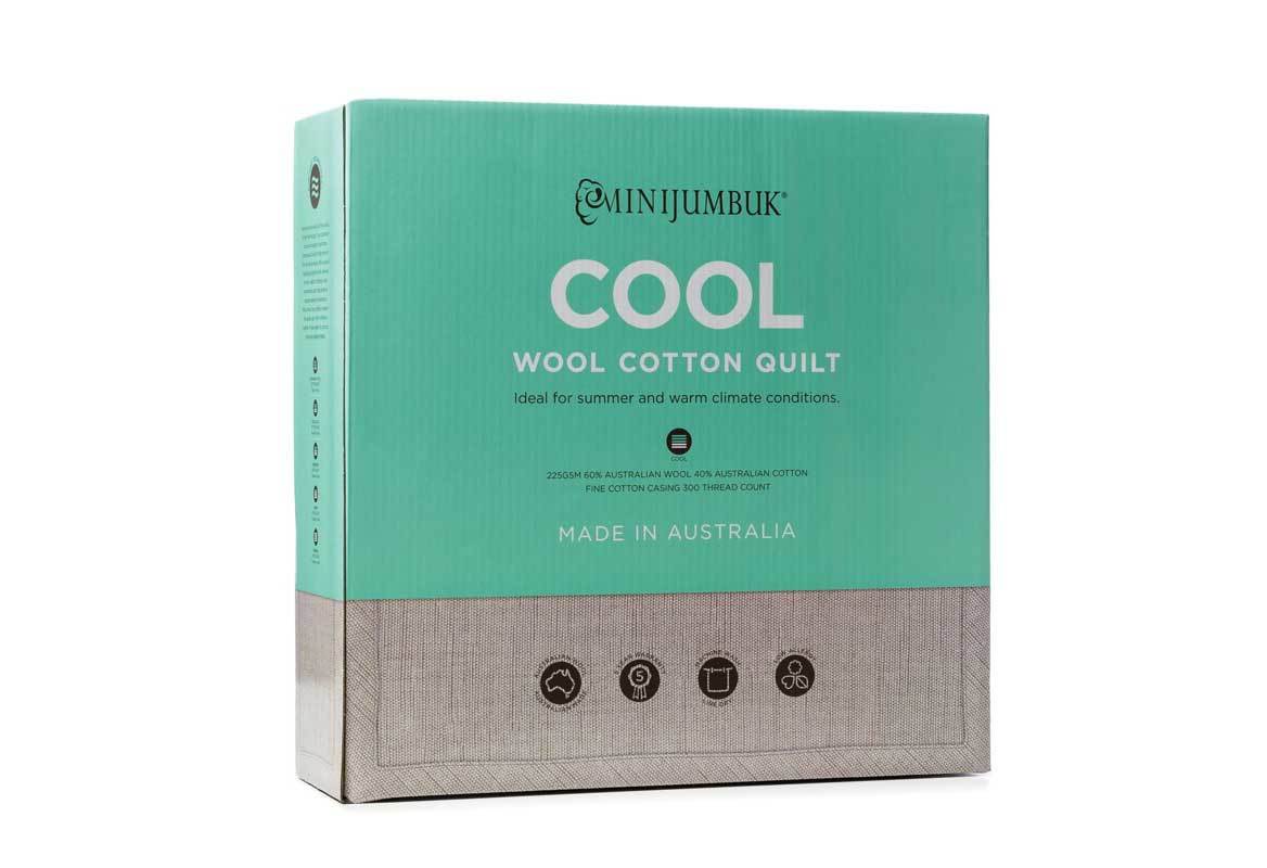Mini Jumbuk Cool Wool Quilt Premium Australian Made wool quilt