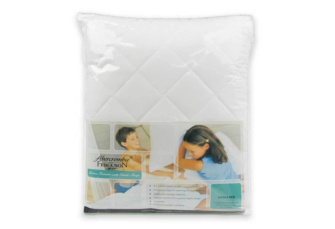 Abercrombie & Ferguson Quilted Mattress Protector with Straps