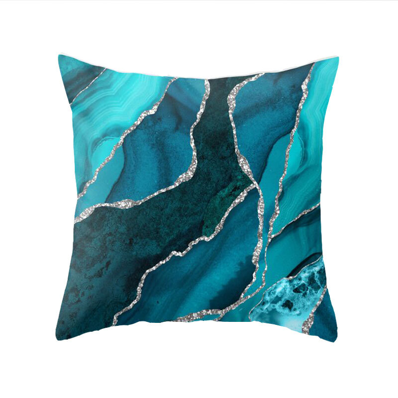 Aqua blue cushion covers deals