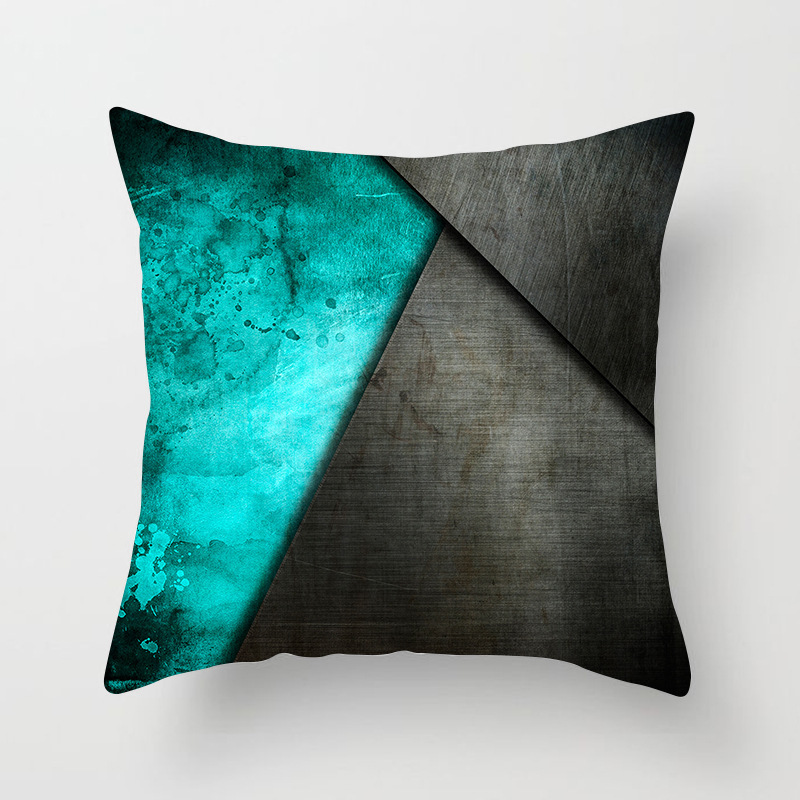 Teal and black sales cushions