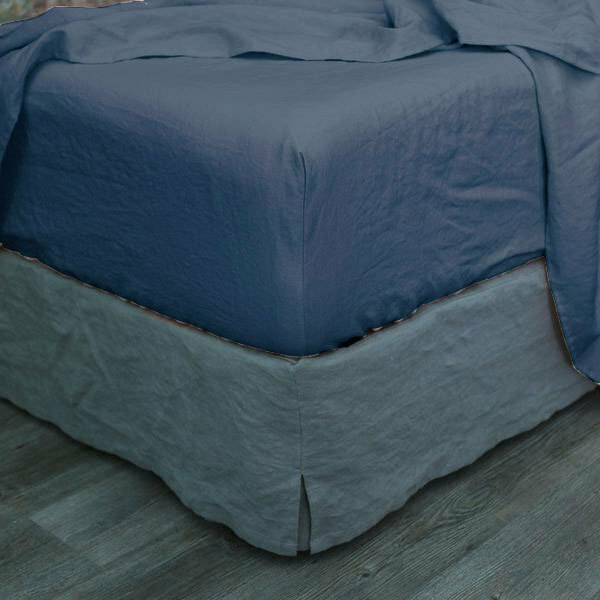 Single Queen King Size Vintage Washed Blue Fitted Sheet King Size Vintage Washed Blue Fitted Sheet, King Fitted Sheet On Queen Bed