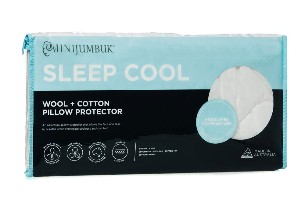 Minijumbuk Sleep Cool Wool Cotton Pillow Protector
