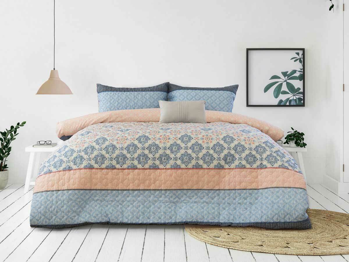 Ardor Boudoir Quilted Tribeca Embossed Quilt Cover Set Ardor Boudoir Quilted Tribeca Embossed Quilt Cover Set In Single Double Queen King Size