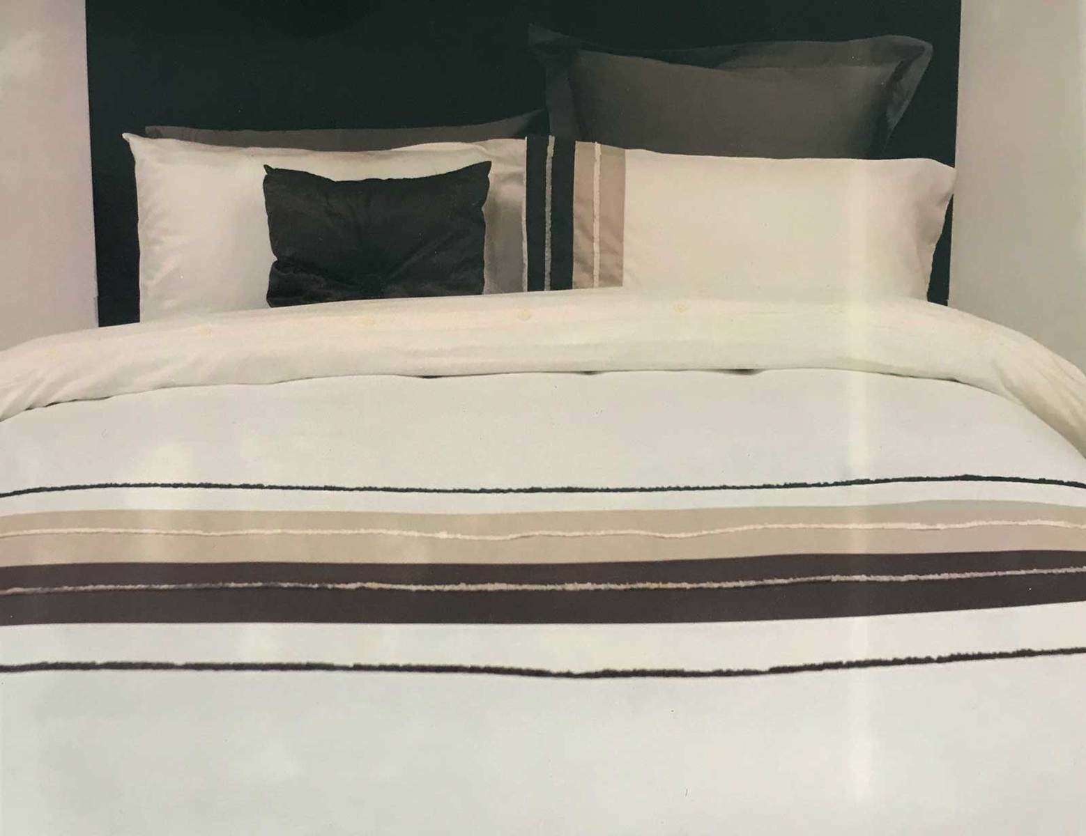 Hammond Fl Quilt Cover Set Item Option 3pcs Queen Queen Size Cream Color Quilt Doona Cover Set With Brown Pintuck Last One