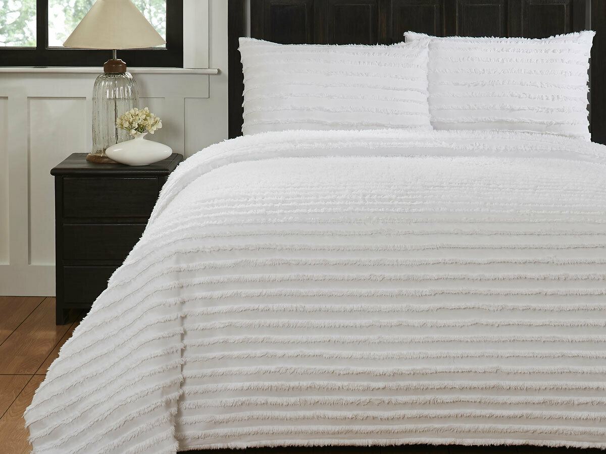 Renee Taylor Helena Tufted Washed Cotton Quilt Cover Set