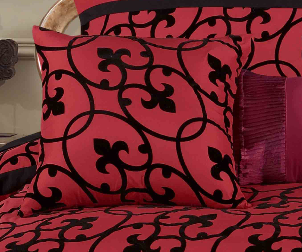 black white teal aqua plum red charcoal grey purple Square Cushion