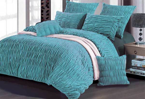 Aniene Aqua Quilt Cover Set By Luxton Warehouse Sale At Lowest Price