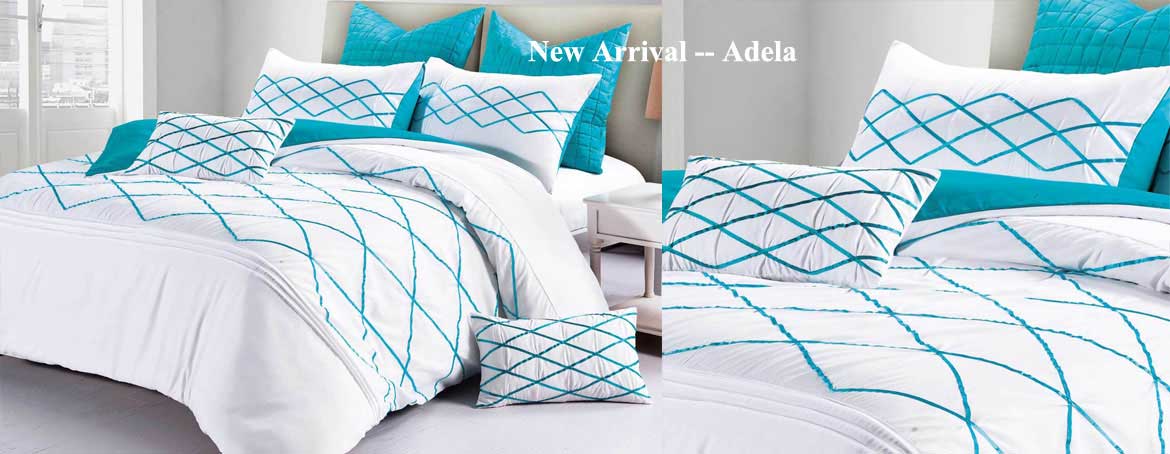 Adela White and Turquoise Blue