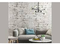 havana Rustic 3D wash brick grey wallpaper