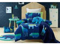 Single Bed Animal Patch Quilt Cover Set by Jiggle Giggle