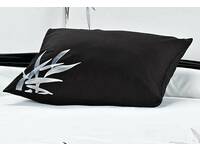 Embroidered Bamboo Square cushion cover