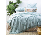 Mineral Moroccan Tufted Cotton Chenille Bed Cover Set Queen to King