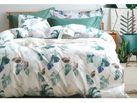 100% Cotton Sateen Tropical Green Quilt Cover Set
