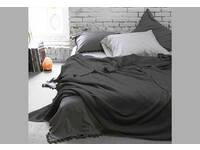 100% Cotton Waffle Blanket Queen / King 260 x 240cm (Granite)