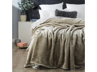 Heavy Weight Warm Soft Plush Blanket (Taupe)