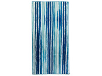 Blue Striped Beach Towel Large 160x80cm