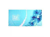 Tropical Blue Beach Towel