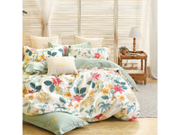 Clarice Botanical Floral 100% Cotton Quilt Cover Set