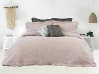 Lilac Colour Ardor Boudoir Washed Cotton Embossed Coverlet Set