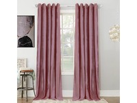 Luxton Pink Velvet Blockout Curtains Pair