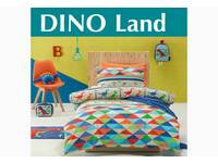 Single Bed Size Jiggle Giggle Childrens 'Dino Land' Printed 2pc Quilt Cover Set