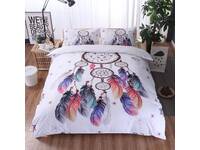 Mandala White Dream Catcher Quilt Cover Set