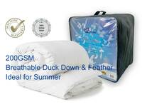 Breathable Duck Feather and Down Quilt Machine Washable