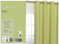 Luxton Metro Curtain Lime / Sage Green Eyelet Blockout Curtain 140x221cm