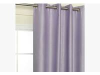Oslo Lilac blockout / blackout Eyelet Curtain 140x221cm 