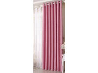 Pink Star Eyelet Ring Top Blockout Curtain (size: 140x221cm)