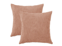 Velvet Corduroy European Pillowcase 65x65cm - Pink