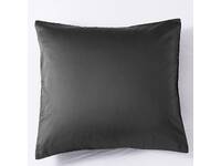 Charcoal Grey Cotton Sateen European Pillowcase Each