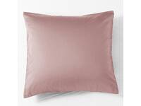 Dusty Pink Cotton Sateen European Pillowcase Each