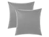 Charcoal Grey European Pillowcases Pair