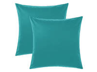 Teal European Pillowcases Pair