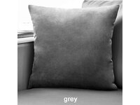 Velvet European Pillowcase 65x65cm - Grey