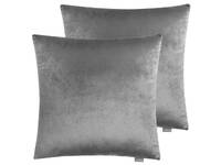 Velvet European Pillowcase 65x65cm - Grey (PAIR)