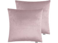 Velvet European Pillowcase 65x65cm - Light Pink (PAIR)