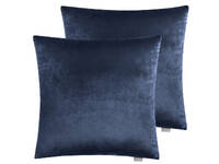 Velvet European Pillowcase 65x65cm - Navy (PAIR)