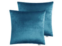 Velvet European Pillowcase 65x65cm - Teal Blue (PAIR)