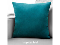 Velvet European Pillowcase 65x65cm - Tropical Teal
