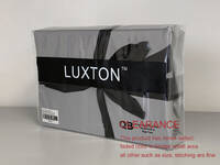 Clearance - King Size Silver 300TC Cotton Sateen Fitted Sheet (with minor defect)