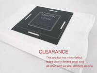 King Size White Color 500TC Cotton Fitted Sheet (with minor defect)