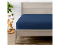 King Size Pure Soft Fitted Sheet (Navy Blue Color)