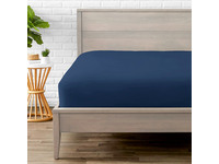 Queen Size Pure Soft Fitted Sheet (Navy Blue Color)