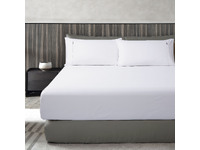 Luxton 1000TC Egyptian Cotton Fitted Sheet Set (White Color)