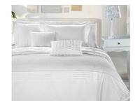 Elisa White lace Embroidery Quilt Cover Set