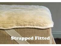 King Single Golden Australian Wool Mattress Topper / Under Quilt ( with Strap)