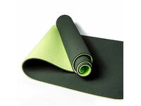 TPE Gym Yoga Gym Mat 6mm ( Lime / Charcoal Grey)